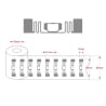 Rolle mit UHF-RFID-Aufklebern mit einer Frequenz von 860-960 MHz und einer Lesereichweite von bis zu 6 Metern, Tag-U9-7321