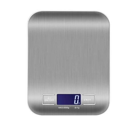 Kleine Küchenwaage, elektronisch, bis 5 kg, Genauigkeit von 1 Gramm, LED-Display, Tara-Funktion HDWR wagPRO-K5