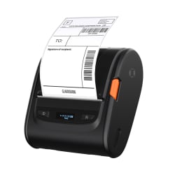 OPrint-MA300B Thermodrucker für Etiketten mit geöffnetem Deckel