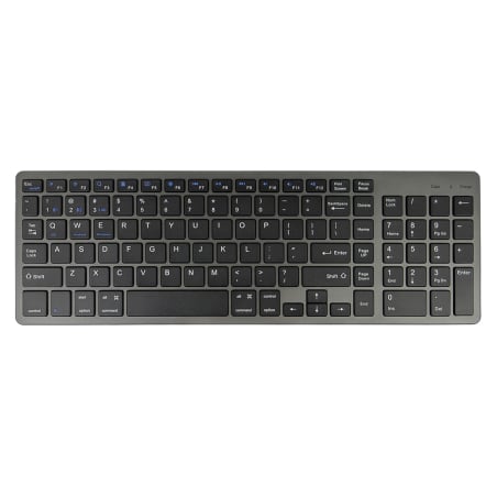 Bluetooth-Tastatur in voller Größe mit Nummernblock, QWERTY-Tastatur, Membrantastatur CLAW-BC100