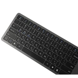 Ukrainische und russische Tastatur mit kyrillischen Zeichen, Bluetooth und Nummernblock für Laptops (TyperCLAW-BC140GR)