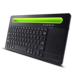 TyperCLAW-BM110 – Kleine Membrantastatur für iPad mit Bluetooth und Halterung für Smartphone und Tablet