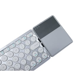 Bluetooth-Tastatur mit Touchpad, doppelt faltbar, QWERTY-Layout, Typ CLAW-BS120