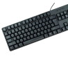 Computertastatur mit Ziffernblock, kabelgebunden über USB, QWERTY-Layout, klassische TyperCLAW-PC100