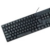 Computertastatur mit Ziffernblock, kabelgebunden über USB, QWERTY-Layout, klassische TyperCLAW-PC100