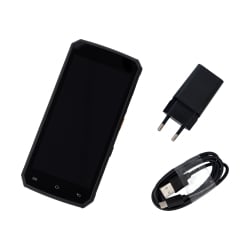 Mobiles Terminal mit QR-Code-Scanner, Android 15, WLAN, Bluetooth und LCD-Touchscreen AndroSavvy-200