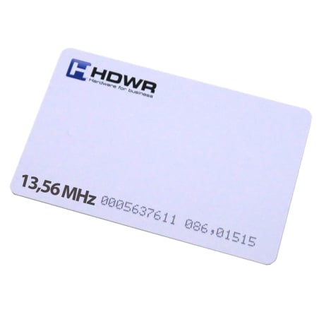 RFID-Zutrittskontrollkarte mit 13,56 MHz Frequenz und HDWR-Logo, codiert HD-RPC02