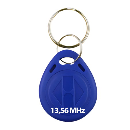 MIFARE-codierter Proximity-Schlüsselanhänger, RFID-Frequenz 13,56 MHz, blau HD-RKF22