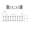 Langstrecken-UHF-RFID-Aufkleber mit einer Frequenz von 860-960 MHz und einer Lesereichweite von bis zu 6 Metern, Tag-U9-7321