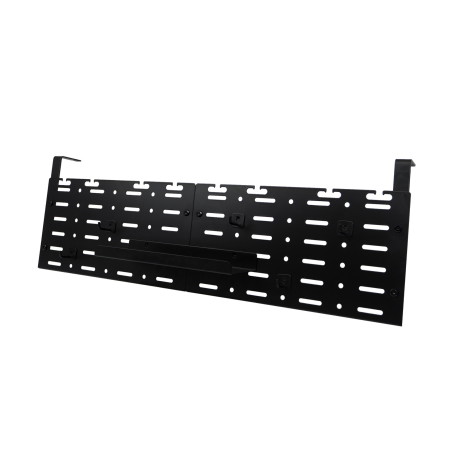 Kabelorganizer aus zwei verbundenen Paneelen mit Ablage SolidHand-CM02S