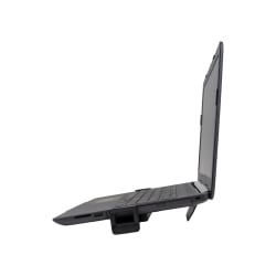 Angehobener Laptop auf der Ablage, Seitenansicht SolidHand-AL01