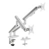 Set - Doppelmonitorhalterung für Schreibtisch 17-32 Zoll SolidHand-FS02 + 2x VESA-Adapter SolidHand-M01