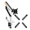 Set - Monitorhalterung für Schreibtisch mit USB 17-32 Zoll SolidHand-ES01U + VESA-Adapter SolidHand-M01