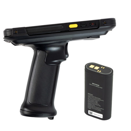 Ergonomischer GUN-Pistolengriff für das mobile Terminal AndroSavvy-660 mit Akku 5200 mAh