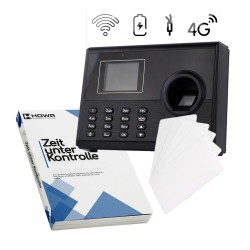 Set: Zeiterfassungsgerät TimeLok-400 mit 15 RFID-Karten 125 kHz und E-Book „Zeit unter Kontrolle“