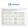 ClockSum – Stundenaufstellung der Mitarbeiter in Excel